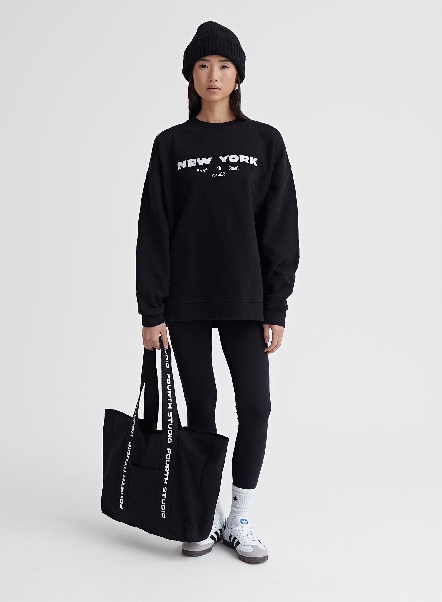 Black Fourth Studio Branded Strap Tote Bag